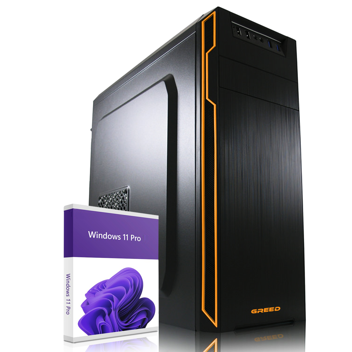 GREED® Basic PC, Intel - Computer für Büro & Home Office inkl. Windows 11 Pro GREED® Basic PC, Intel - Computer für Büro & Home Office inkl. Windows 11 Pro